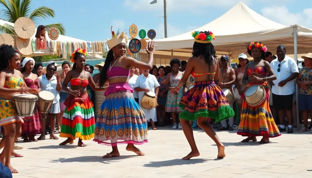 Cultural festival in Turks and Caicos with traditional music and dance performances