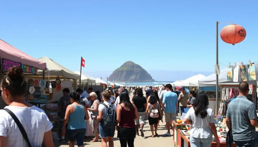 Cultural festival with local artisans near Morro Strand State Beach California Cultural festival with local artisans near Morro Strand State Beach California
