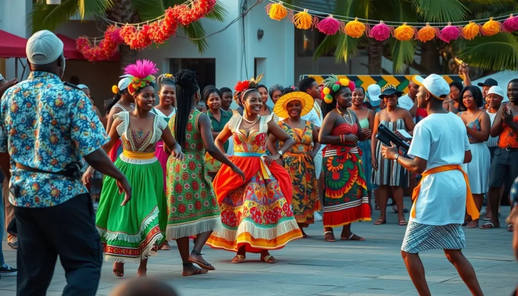 Cultural festival with traditional music and dance performances in Little Bay