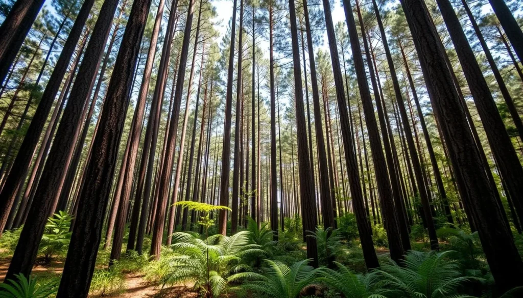 Dense Cuban pine forest in Pico Cristal National Park Cuba showing endemic vegetation Dense Cuban pine forest in Pico Cristal National Park Cuba showing endemic vegetation