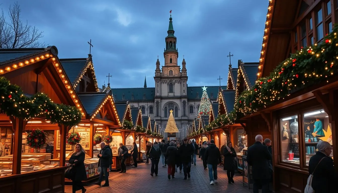 Dresden-Germany-Christmas-market-with-traditional-decorations-and-stalls Dresden Germany Christmas market with traditional decorations and stalls