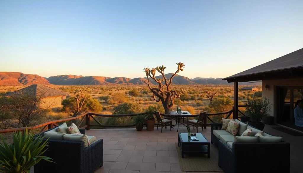 Eco-friendly lodge accommodation near Geraille National Park with traditional Ethiopian architectural elements