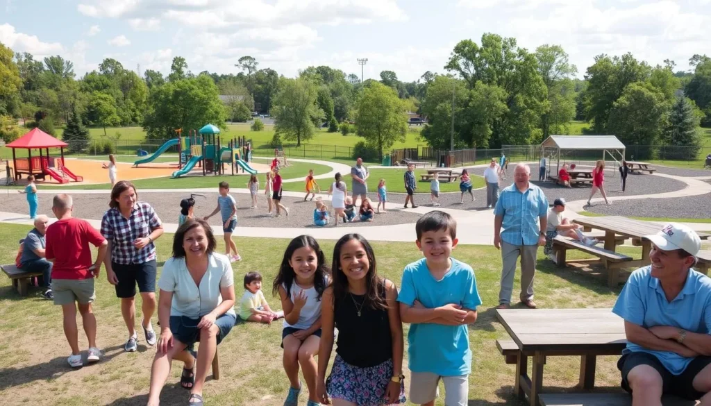 Families enjoying Northampton Township Municipal Park