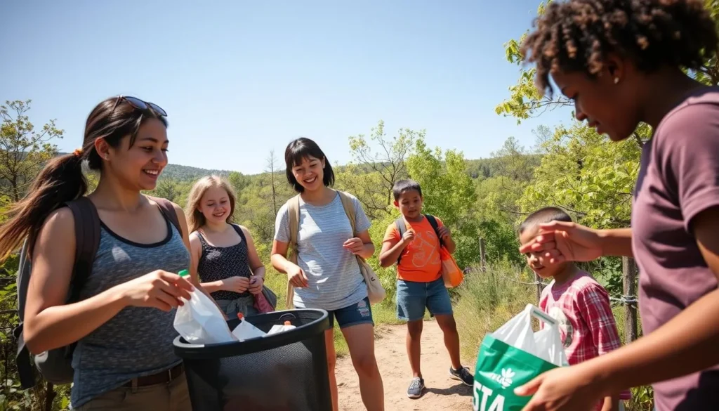 Family enjoying Mont Alto State Park while practicing good outdoor etiquette Family enjoying Mont Alto State Park while practicing good outdoor etiquette