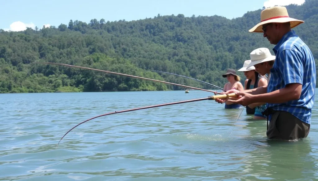 Fishing experience on Lake Amuku with traditional methods Fishing experience on Lake Amuku with traditional methods