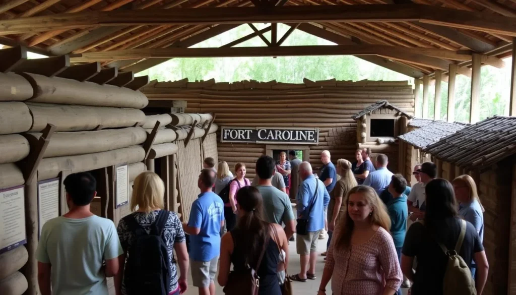 Fort Caroline exhibit at Timucuan Ecological and Historic Preserve Florida