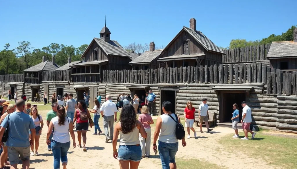 Fort St. Jean Baptiste State Historic Site reconstruction in Natchitoches