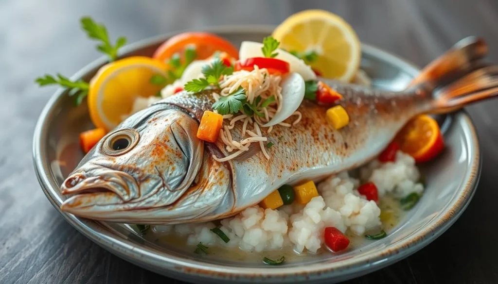 Fresh seafood dish representative of local cuisine near Werner-Boyce Salt Springs State Park Fresh seafood dish representative of local cuisine near Werner-Boyce Salt Springs State Park
