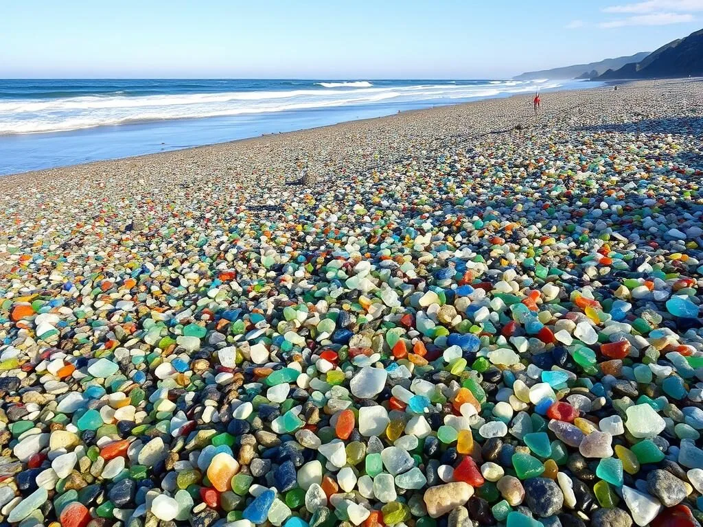Glass Beach in Fort Bragg near Caspar Headlands State Beach California Glass Beach in Fort Bragg near Caspar Headlands State Beach California