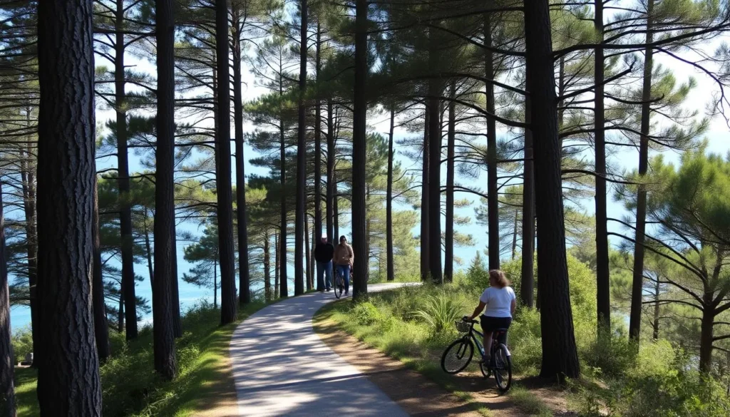 Golden Cape Forest Park in Rovinj Croatia with pine trees and coastline Golden Cape Forest Park in Rovinj Croatia with pine trees and coastline