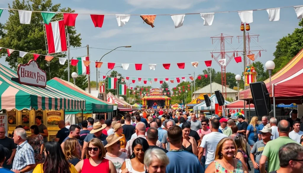 HerrinFesta Italiana celebration with food vendors and entertainment HerrinFesta Italiana celebration with food vendors and entertainment