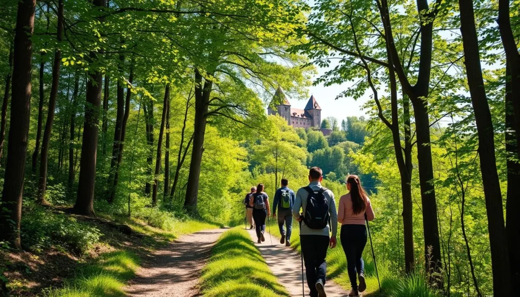Hiking path near Altenburg Castle in Bamberg Germany, outdoor activity among Bamberg Germany things to do