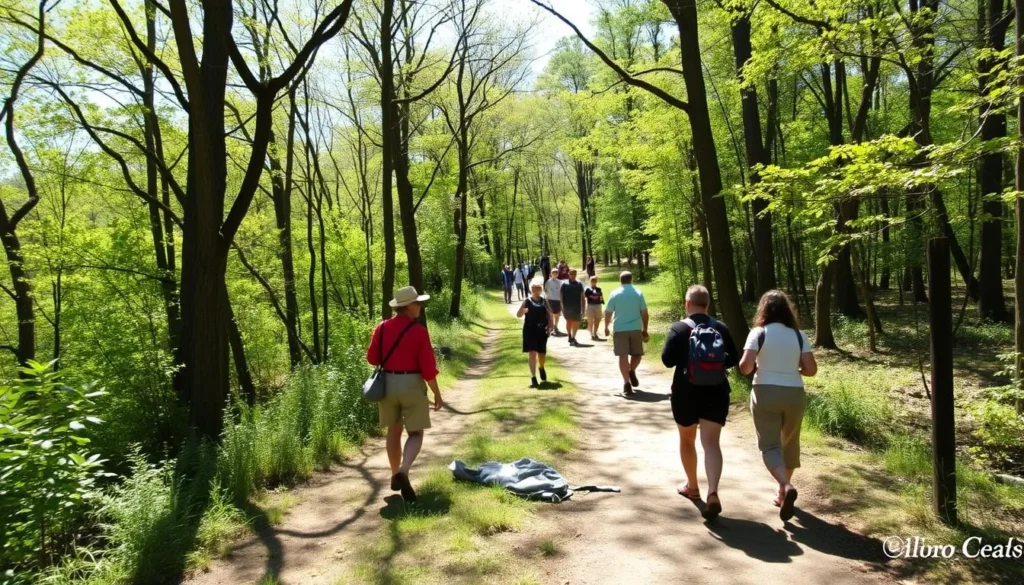 Hiking trails at Nauvoo State Park showing outdoor Historic Nauvoo District Illinois things to do Hiking trails at Nauvoo State Park showing outdoor Historic Nauvoo District Illinois things to do