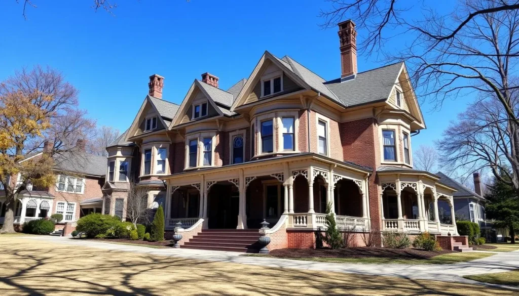Historic Asa Packer Mansion in Jim Thorpe with Victorian architecture Historic Asa Packer Mansion in Jim Thorpe with Victorian architecture