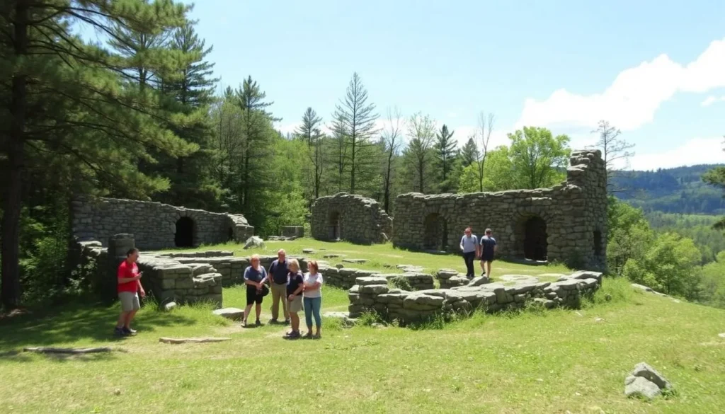 Historic CCC camp ruins at Big Spring State Park near Conococheague Mountain Historic CCC camp ruins at Big Spring State Park near Conococheague Mountain