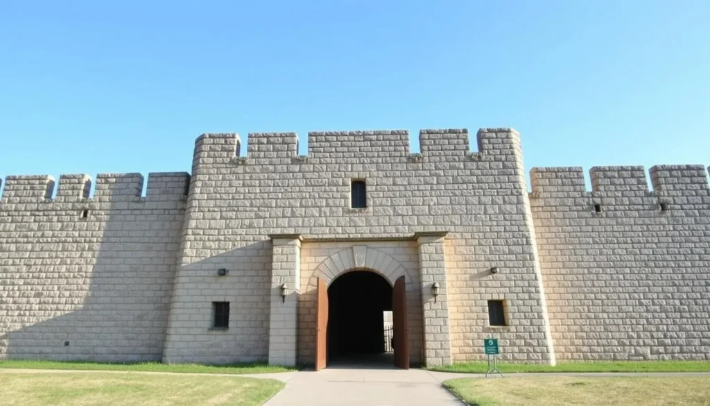 Historic Fort de Chartres near Fults Hill Prairie Nature Preserve Illinois