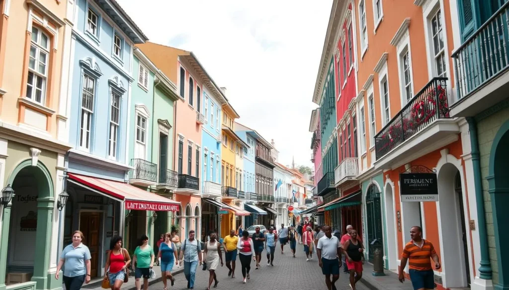 Historic Georgian architecture in Falmouth Jamaica Historic Georgian architecture in Falmouth Jamaica