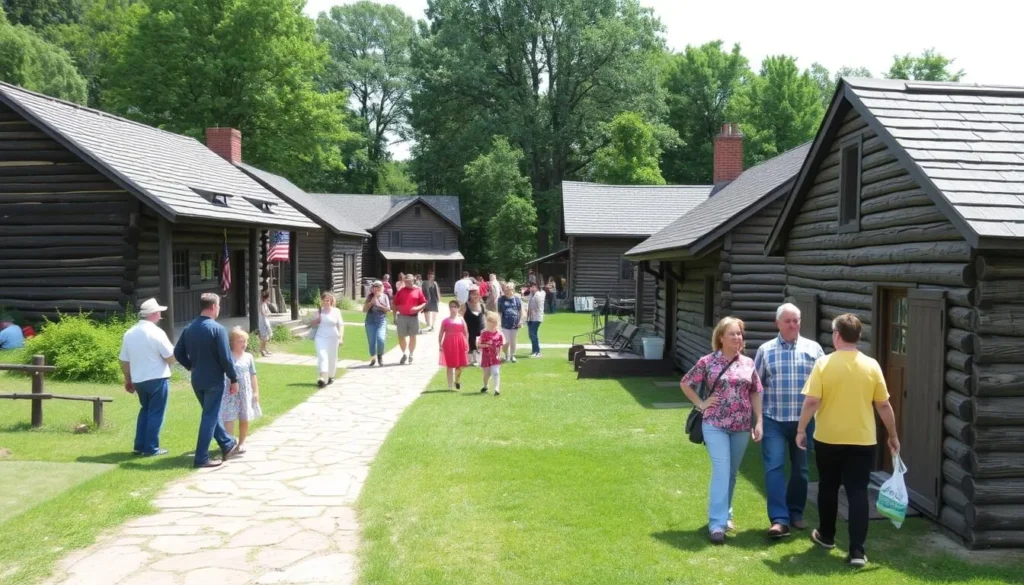 Historic Hanna's Town reconstruction in Hempfield Township Pennsylvania