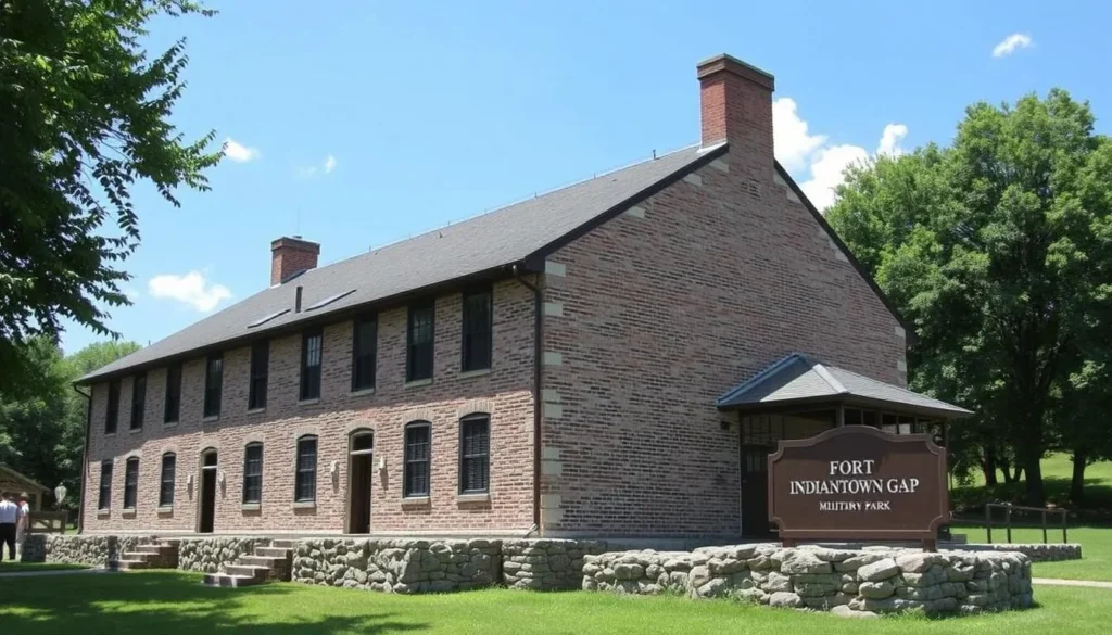 Historic building at Fort Indiantown Gap Military Museum near Memorial Lake State Park Historic building at Fort Indiantown Gap Military Museum near Memorial Lake State Park