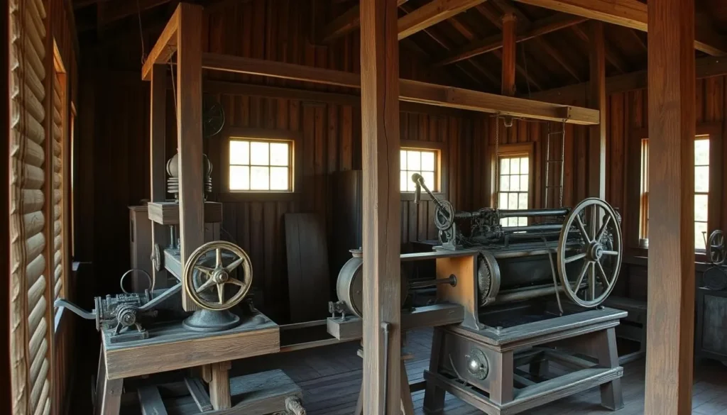 Historic cotton gin at Magnolia Plantation in Cane River Creole National Historical Park