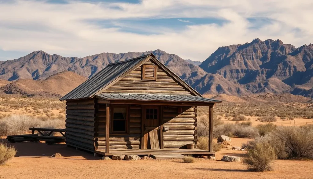 Historic miner's cabin at Big Eye Mine in Kofa National Wildlife Refuge Historic miner's cabin at Big Eye Mine in Kofa National Wildlife Refuge