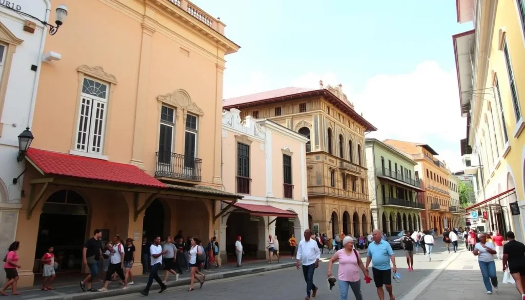 Historical architecture in Les Cayes city center