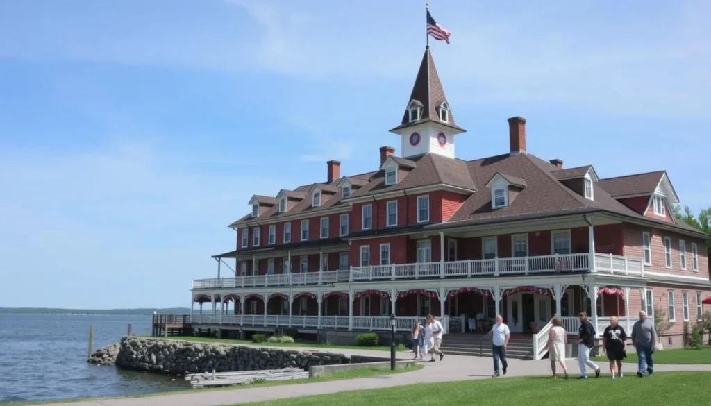 Hotel Conneaut historic building on the shores of Conneaut Lake Hotel Conneaut historic building on the shores of Conneaut Lake