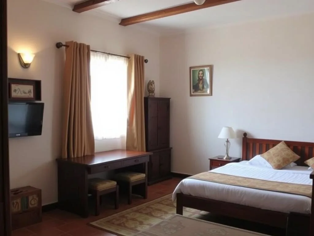 Hotel in Lalibela serving as a base for Mount Abuna Yosef treks with comfortable amenities