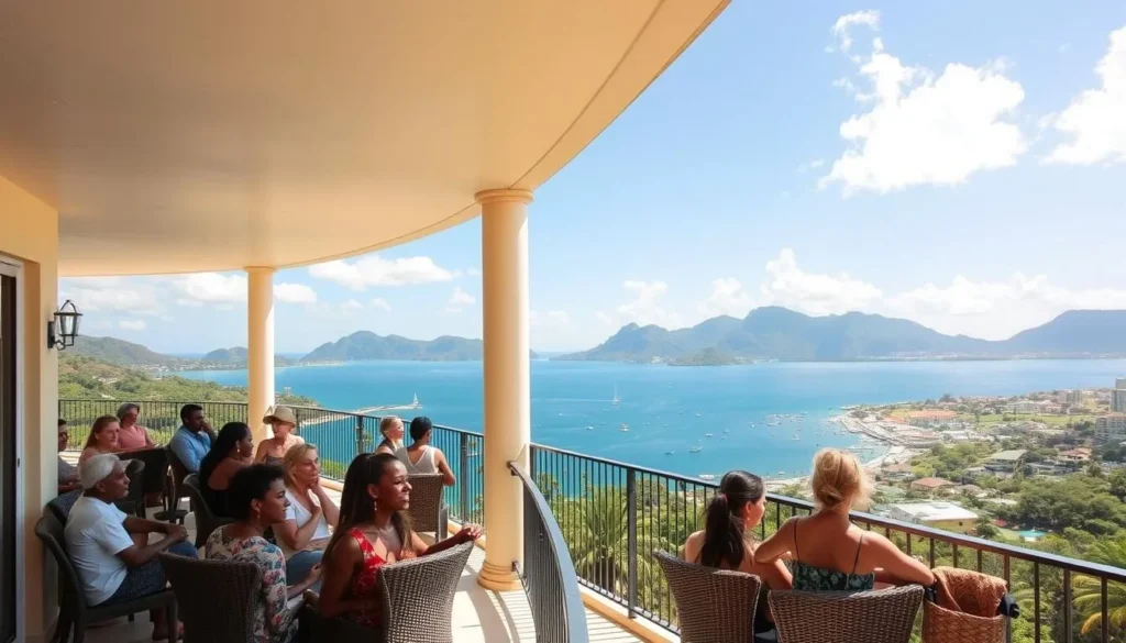 Hotel with view of Cap-Haitien bay and mountains
