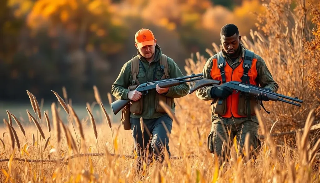 Hunting activity at Green River State Park Illinois during hunting season Hunting activity at Green River State Park Illinois during hunting season