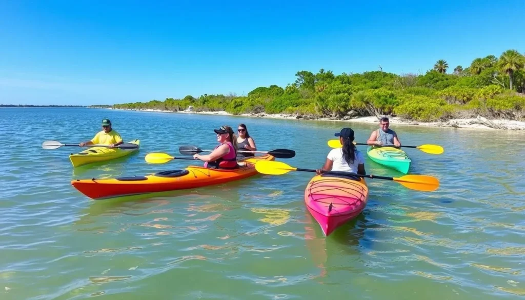 Kayaking in St. Joseph Bay at T.H. Stone Memorial St. Joseph Peninsula State Park Florida Kayaking in St. Joseph Bay at T.H. Stone Memorial St. Joseph Peninsula State Park Florida