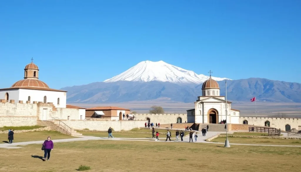 Khor Virap Monastery with Mount Ararat in the background, showing Armenia's most iconic landscape