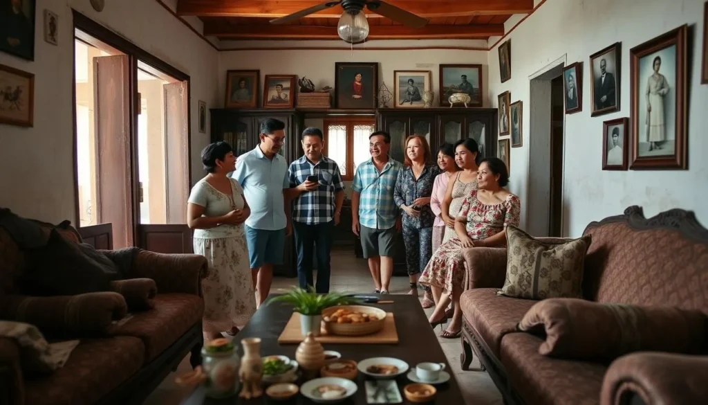 Local Cuban family welcoming tourists into their home in San Cristobal