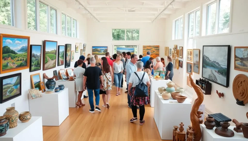 Local art gallery showcasing Coromandel Peninsula artists' work