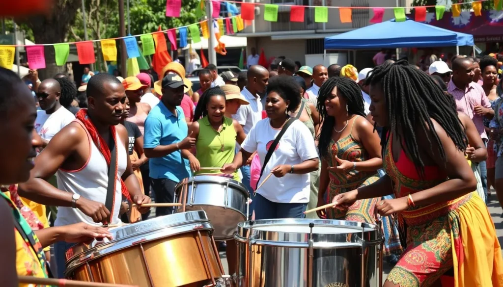 Local cultural festival in Sauteurs with traditional music and dancing Local cultural festival in Sauteurs with traditional music and dancing