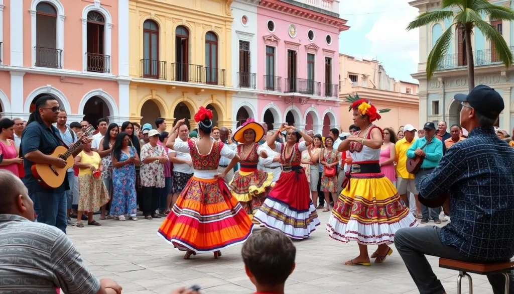 Local cultural performance during a festival in San Luis, Cuba Local cultural performance during a festival in San Luis, Cuba