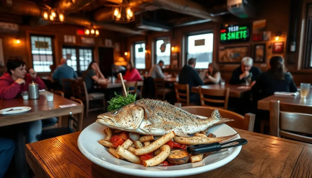 Local restaurant near Goose Island serving fresh Mississippi River fish Local restaurant near Goose Island serving fresh Mississippi River fish