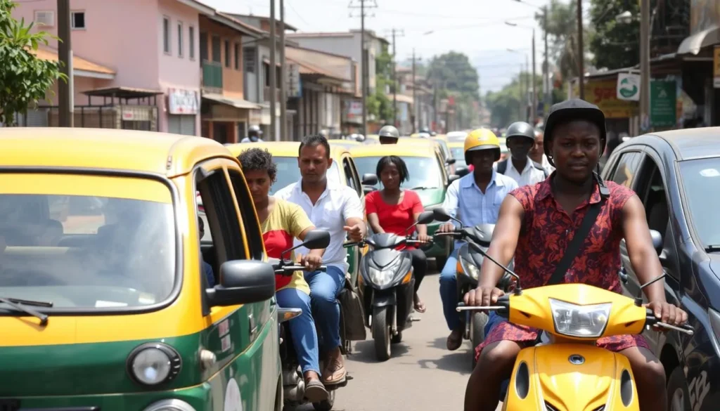 Local transportation options in Mbarara Uganda with boda bodas and taxis, important for any Mbarara Uganda travel guide