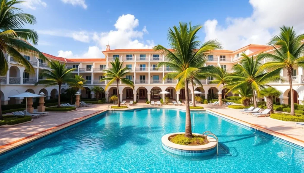 Luxury beachfront hotel in Noumea New Caledonia with swimming pool and ocean views Luxury beachfront hotel in Noumea New Caledonia with swimming pool and ocean views