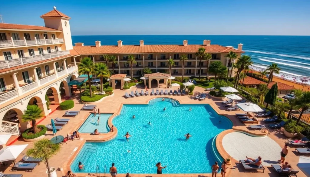 Luxury oceanfront resort in Laguna Beach with swimming pool overlooking the Pacific Ocean Luxury oceanfront resort in Laguna Beach with swimming pool overlooking the Pacific Ocean