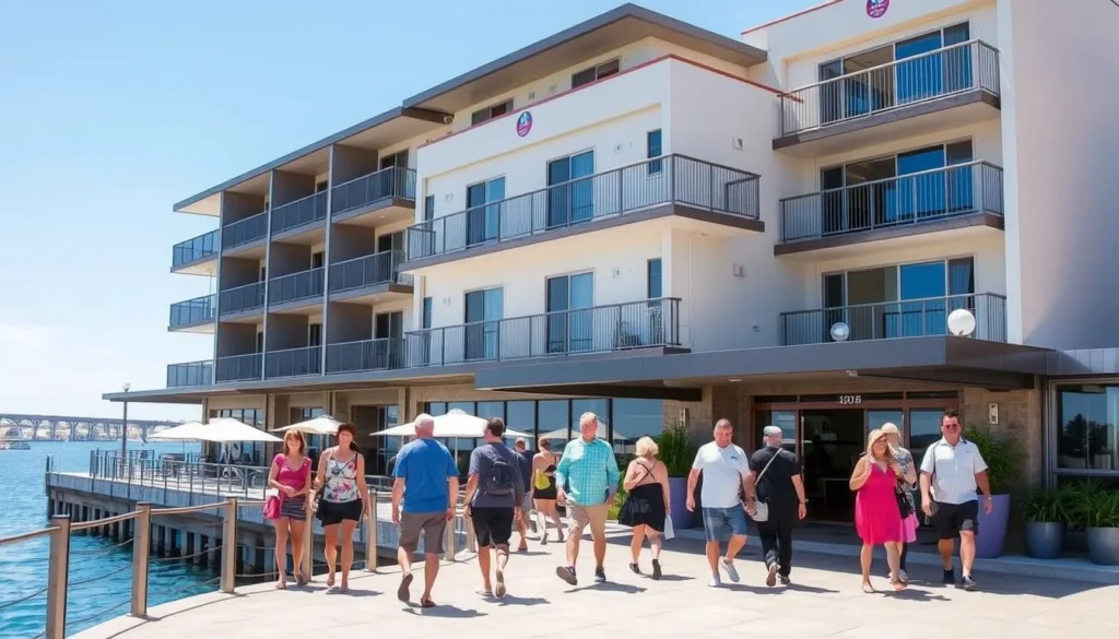 Majestic Oasis Apartments in Port Augusta with waterfront views, representing accommodation options for Port Augusta South Australia best things to do
