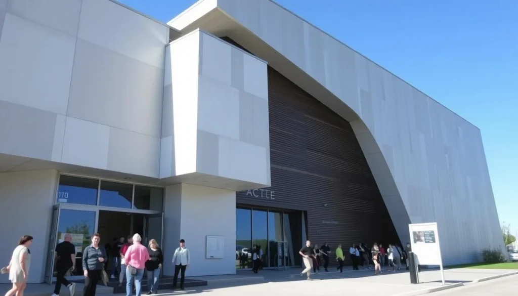 Memorial ACTe museum in Pointe-à-Pitre with its distinctive modern architecture