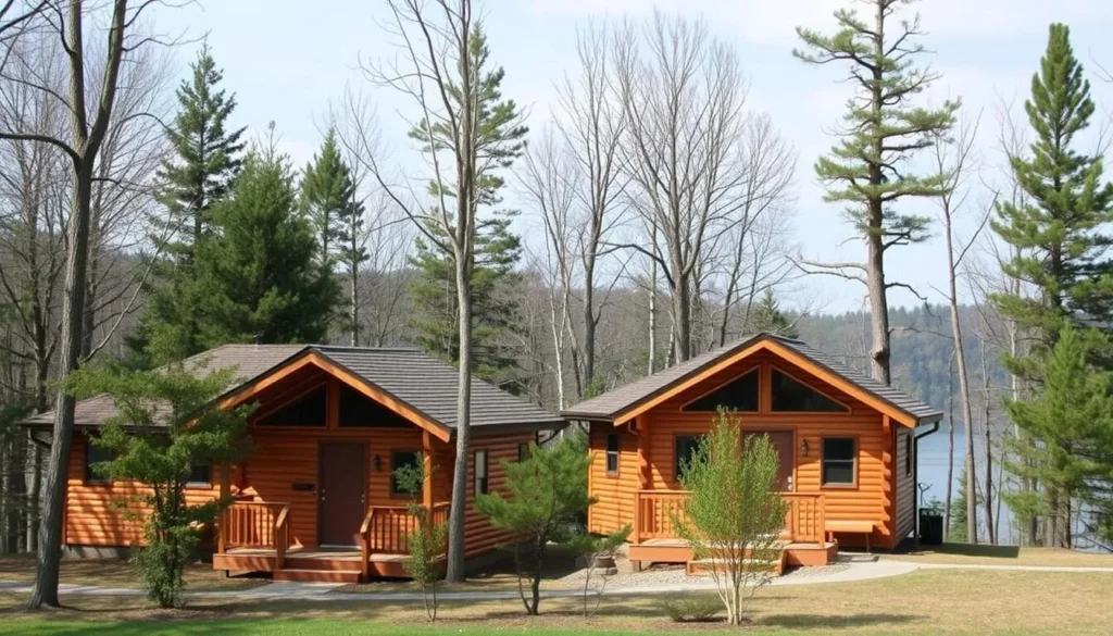 Modern cabins available for rent at Moraine State Park Modern cabins available for rent at Moraine State Park