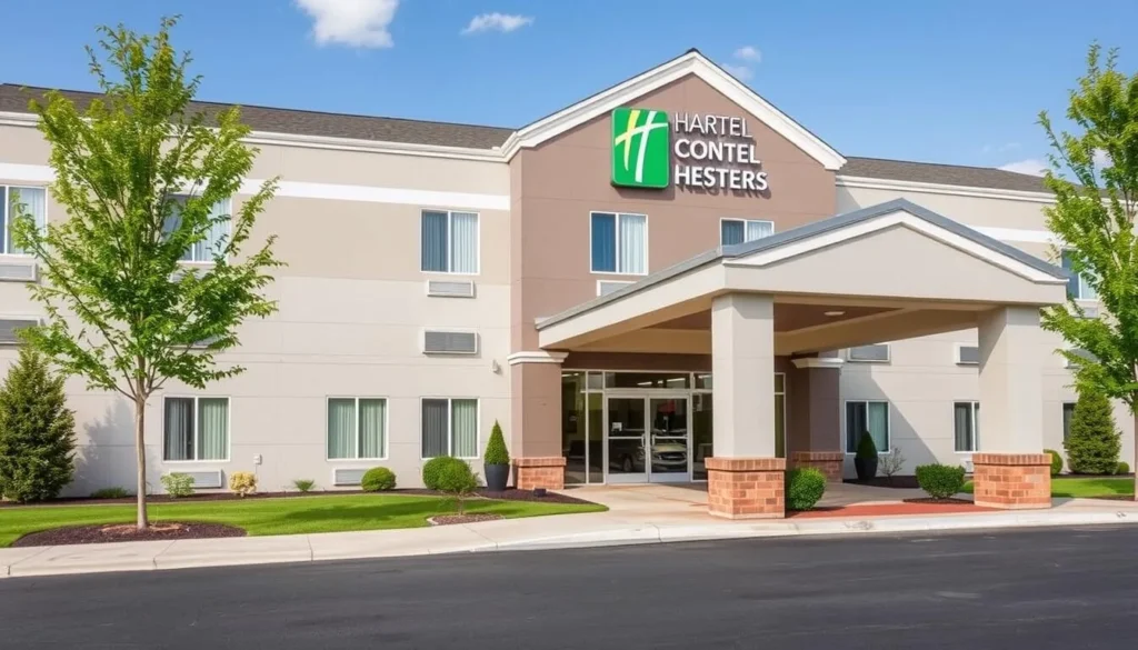 Modern hotel accommodations in Chambersburg with comfortable rooms and amenities