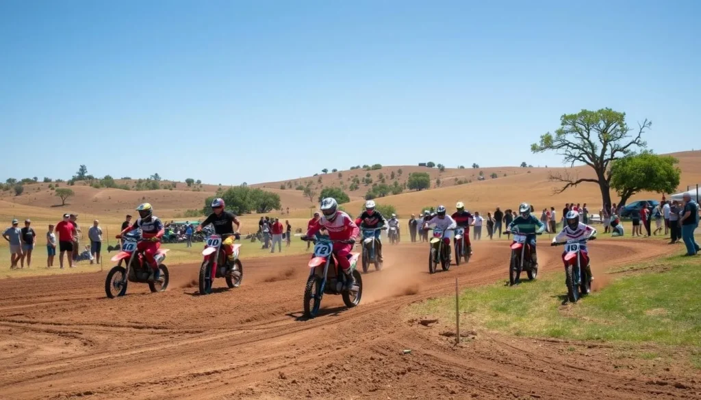 Motocross event at the Hangtown MX Track in Prairie City State Vehicular Recreation Area Motocross event at the Hangtown MX Track in Prairie City State Vehicular Recreation Area