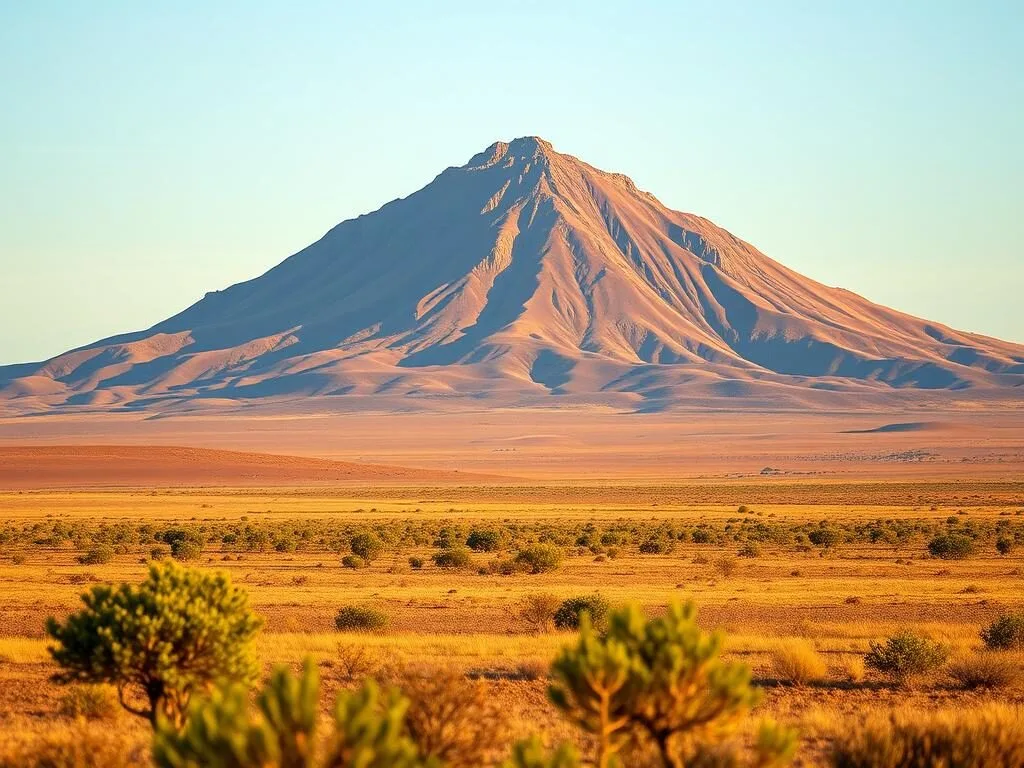 Mount Yangudi in Yangudi Rassa National Park Ethiopia