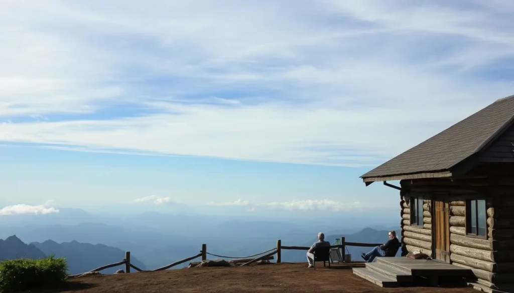 Mountain hut accommodation in the Rwenzori Mountains with stunning views Mountain hut accommodation in the Rwenzori Mountains with stunning views