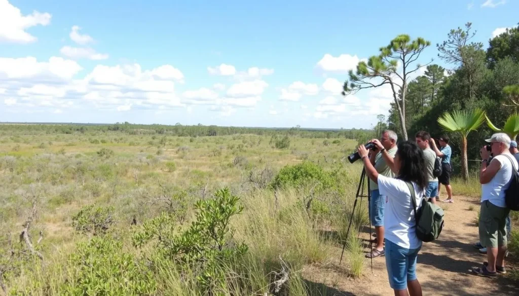 Natural landscape at Price's Scrub State Park showing diverse ecosystems