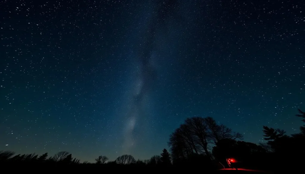 Night sky viewing at Cherry Springs State Park Pennsylvania showing Milky Way Night sky viewing at Cherry Springs State Park Pennsylvania showing Milky Way