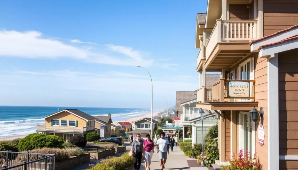 Oceanfront accommodations along Moonstone Beach Drive in Cambria California Oceanfront accommodations along Moonstone Beach Drive in Cambria California